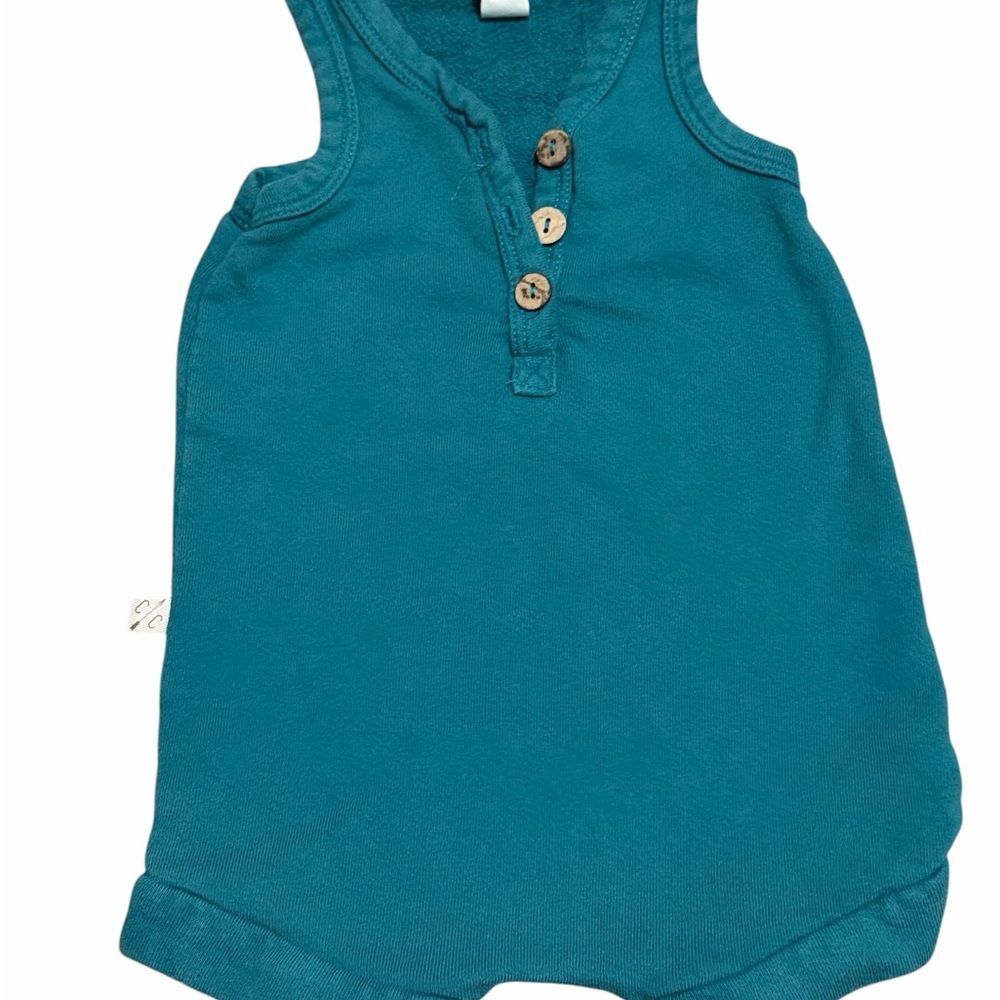 💙 Childhoods Clothing Short Tank Romper – Teal – Size 12–18 Months – EUC 🧸‎